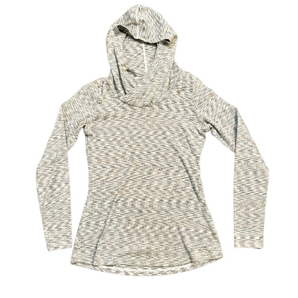 Columbia Sage Green and Grey Heather Pullover Stretch Long Sleeve Hoodie Medium - Picture 5 of 13